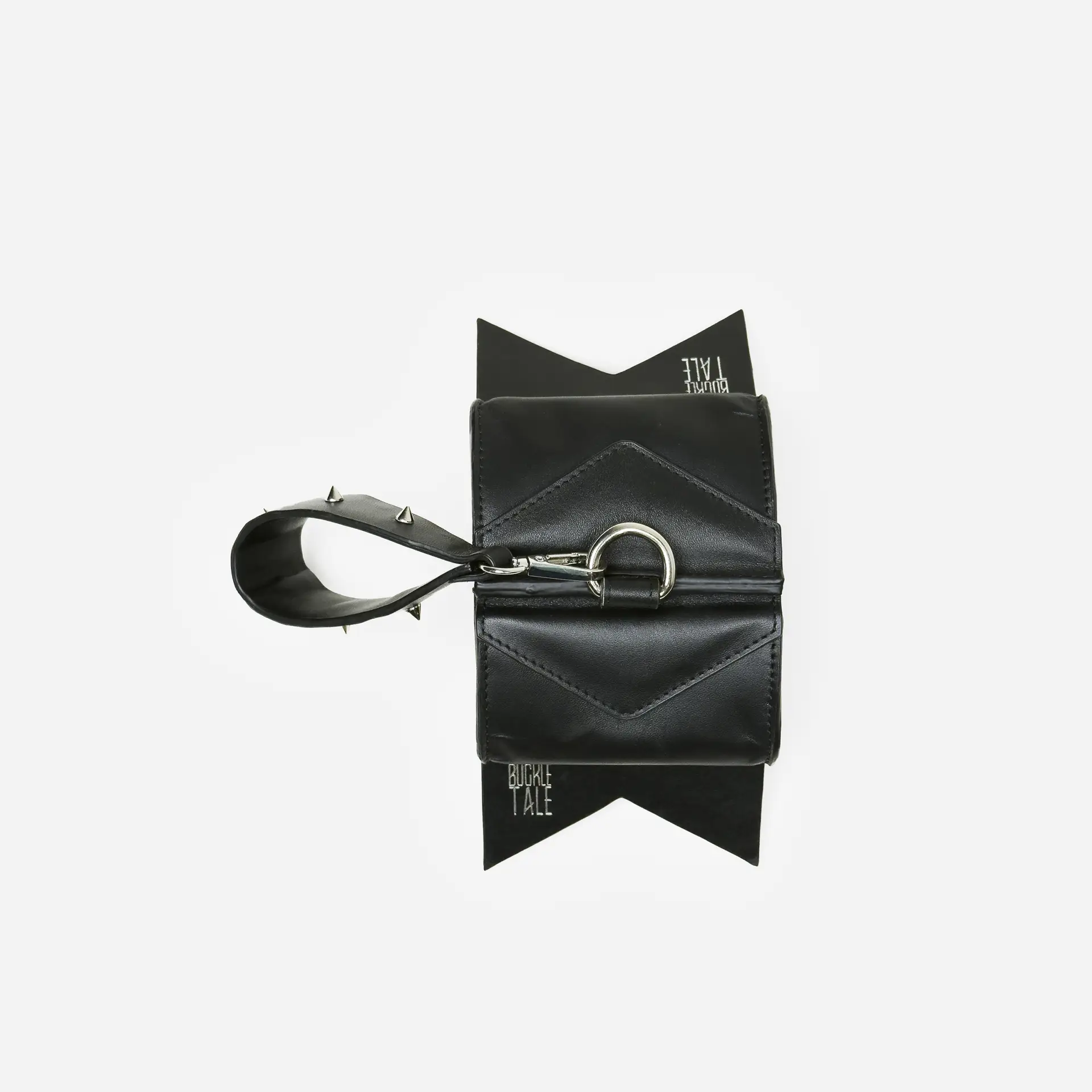 Mini Bow Bag : Black & Silver - Image 2