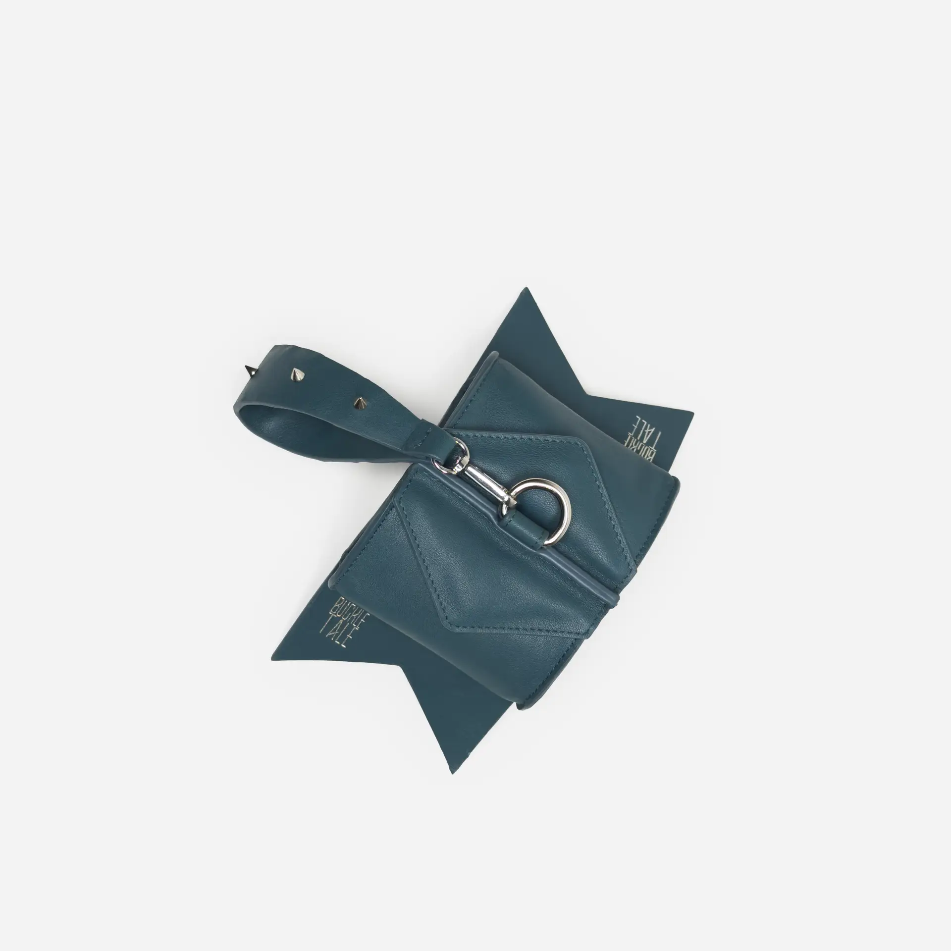 Mini Bow Bag : Emerald & Silver - Image 2
