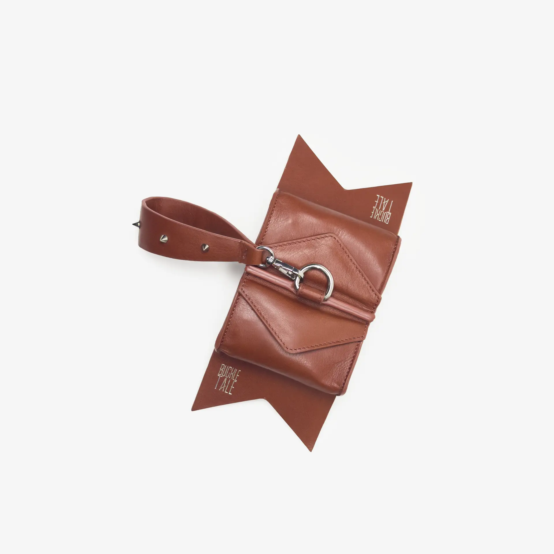 Mini Bow Bag : Rust & Silver - Image 2