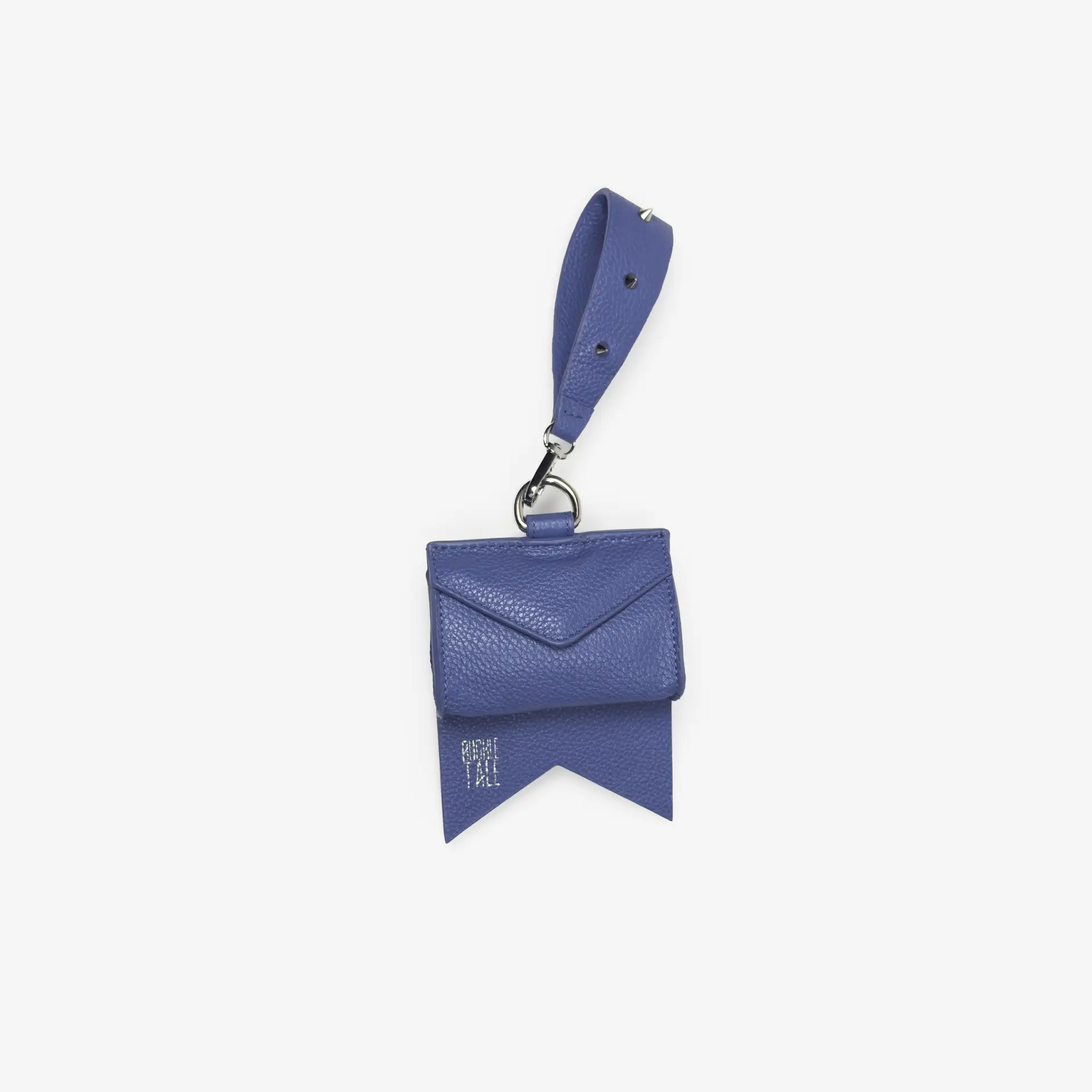 Mini Bow Bag : Steel Blue & Silver