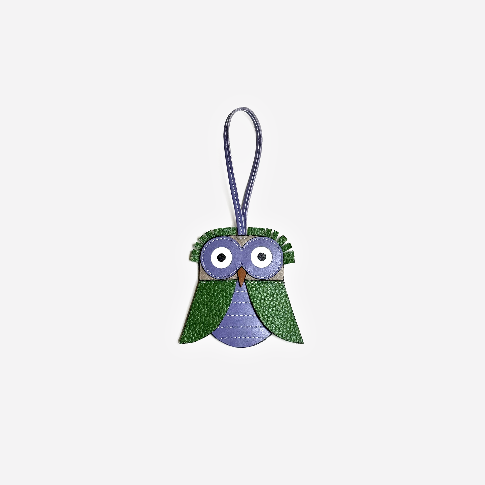 Owl Bag Charm : Green